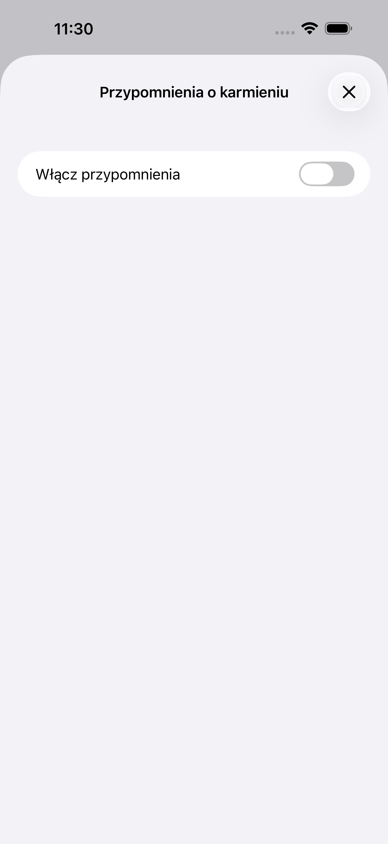 Harmonogram Karmienia*