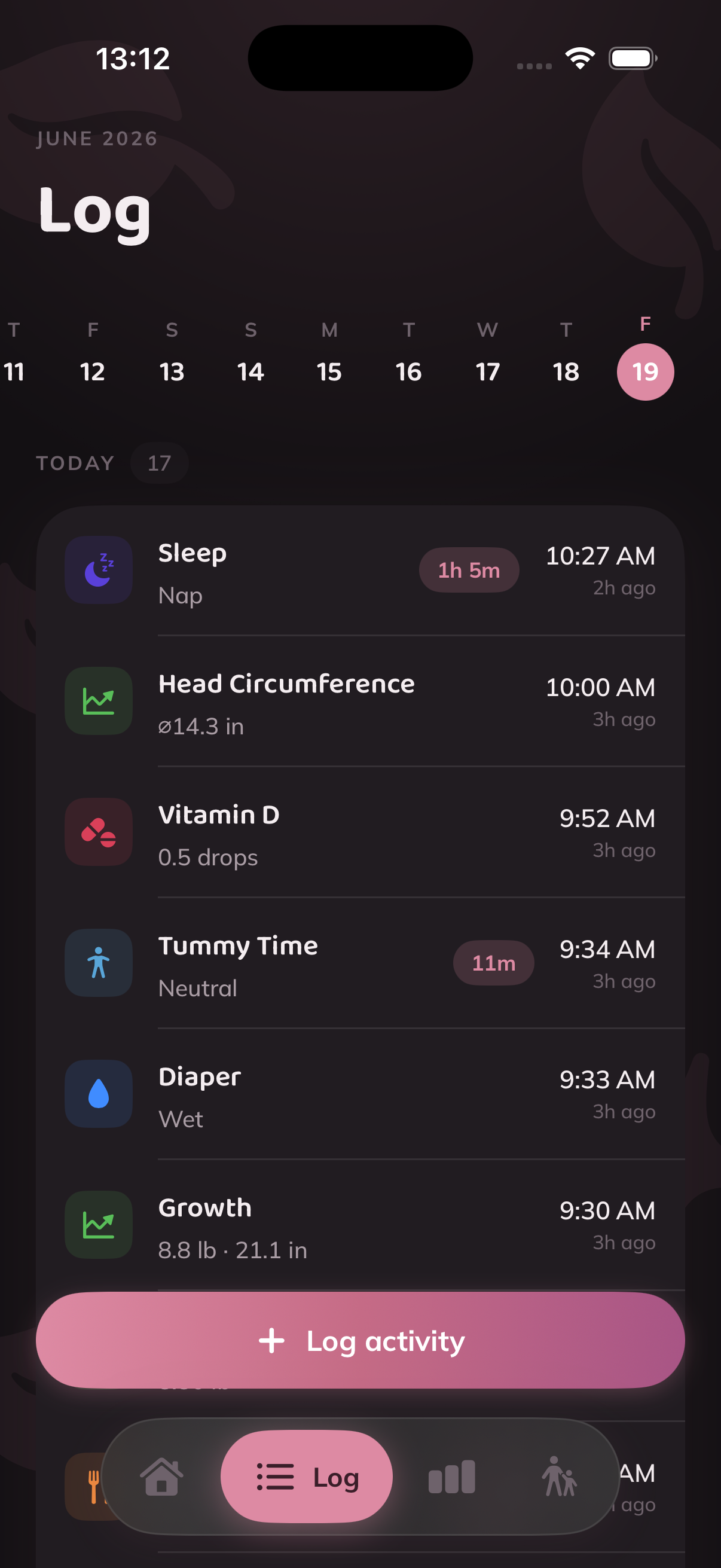 Activity Log