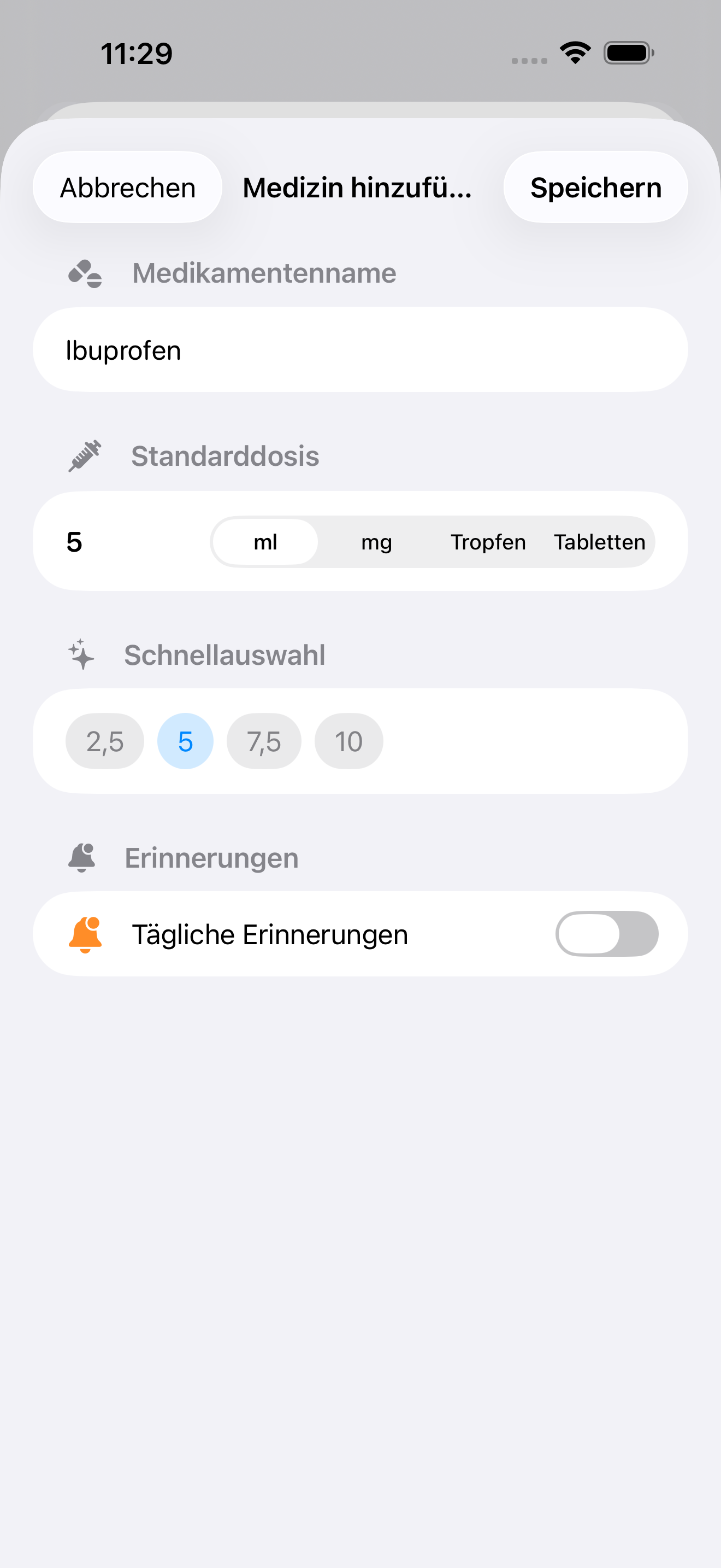 Medikamenten-Erinnerungen*