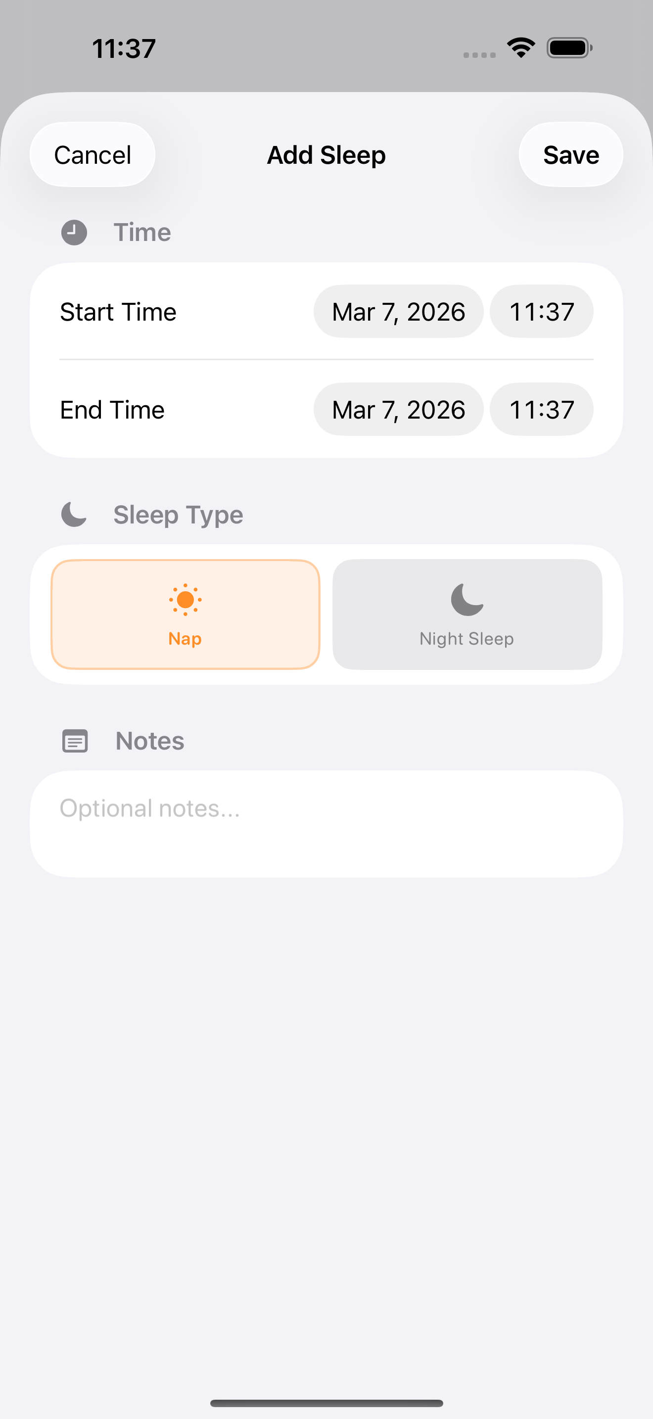 Sleep Tracking